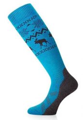 Skarpety narciarskie uniseks Lasting FWW 518 Merino 85%. Niebieskie skarpetki damskie LASTING, bez wzorów, z dzianiny. Za 139.90 zł.