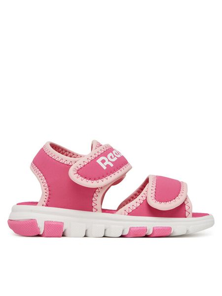 Reebok Sandały CP92-26028(III)DZ Różowy. Czerwone sandały dziewczęce Reebok, z syntetyku, bez zapięcia. Za 89.99 zł.