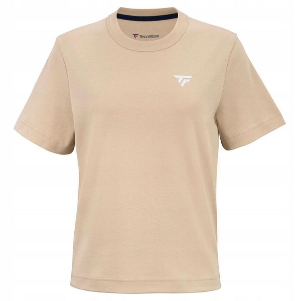 Damska koszulka tenisowa Tecnifibre Graphic Tee. Brązowe t-shirty damskie TECNIFIBRE, l, z aplikacjami, z bawełny, bez kołnierzyka. Za 149.99 zł.