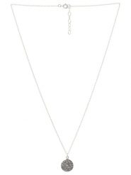 AMAZONIA Srebrny naszyjnik "Istacu" z zawieszką - dł. 42 cm rozmiar: onesize. Szare naszyjniki damskie AMAZONIA, srebrne. Za 122.38 zł.
