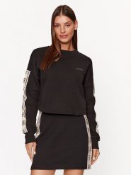 Guess Bluza V3BQ16 KB3P2 Czarny Regular Fit. Czarne bluzy bez kaptura damskie Guess, xxs, z syntetyku. Za 249.99 zł.