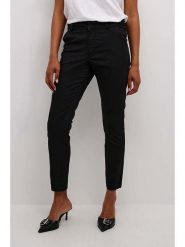 Kaffe Spodnie chino w kolorze czarnym rozmiar: 38. Czarne spodnie materiałowe damskie Kaffe, bez wzorów, z podwyższonym stanem. Za 164.95 zł.