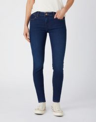 WRANGLER SKINNY DAMSKIE SPODNIE JEANSOWE DREAM BLUE 28 W28K47389 112141283. Niebieskie spodnie materiałowe damskie Wrangler, bez wzorów, z jeansu. Za 189.99 zł.