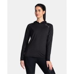 Bluza fitness damska Kilpi AILEEN-W. Czarne bluzy sportowe damskie Kilpi, s, bez wzorów, z materiału, z kapturem. Za 163.85 zł.