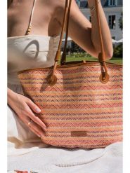 Victor & Hugo Paris Shopper bag "Solea" ze wzorem - 50 x 28 x 18 cm rozmiar: onesize. Shopper bag damskie Victor & Hugo Paris, bez wzorów, z materiału, na ramię, bez dodatków. Za 353.52 zł.
