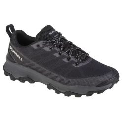 Buty Męskie Sportowe Merrell czarne. Czarne buty trekkingowe męskie z materiału, bez zapięcia, trekkingowe. Za 680.45 zł.