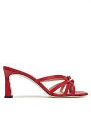 Pollini Klapki SA28217C0MTC0501 Czerwony. Czerwone klapki damskie Pollini, bez wzorów, ze skóry, bez obcasa. Za 969.99 zł.