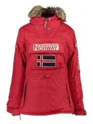 Geographical Norway Parka "Boomera" w kolorze czerwonym rozmiar: XL. Czerwone parki damskie Geographical Norway, xl, bez wzorów, z futra. Za 237.73 zł.