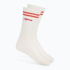 Skarpety damskie JOYINME Statement. Czerwone skarpetki damskie Joy in me, bez wzorów, z bawełny. Za 52.99 zł.