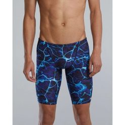 Spodenki treningowe do kolan TYR Synapse 420 - jammery. Niebieskie kąpielówki męskie TYR, m, bez wzorów, do pływania. Za 219.00 zł.