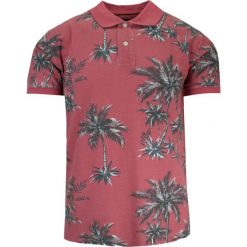 Koszulka POLO Ceglasta, Pomarańczowa w Palmy, Męska, Casualowa, Krótki Rękaw. Brązowe koszulki polo męskie Otto Kern, l, bez wzorów, z bawełny, bez ramiączek. Za 169.00 zł.