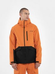 4F Kurtka narciarska w kolorze pomarańczowo-czarnym rozmiar: S. Czarne kurtki narciarskie i snowboardowe damskie 4f, m, bez wzorów, bez kaptura, narciarskie. Za 305.29 zł.