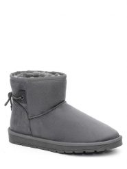 ISLAND BOOT Botki zimowe "Phoebe" w kolorze antracytowym rozmiar: 39. Czarne botki damskie Island Boot, na zimę, z materiału, bez obcasa, bez zapięcia. Za 152.99 zł.
