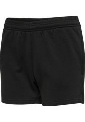Szorty damskie Hummel Red Basic. Czarne szorty damskie HUMMEL, bez wzorów, z bawełny, klasyczne, z standardowym stanem. Za 132.00 zł.