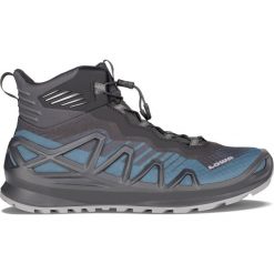 Buty trekkingowe męskie Lowa Merger Mid Gtx. Szare buty trekkingowe męskie Lowa, z materiału, bez zapięcia, trekkingowe. Za 676.05 zł.