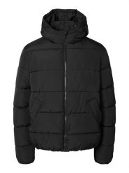 SELECTED HOMME Kurtka pikowana w kolorze czarnym rozmiar: M. Czarne kurtki męskie Selected Homme, m, bez wzorów, bez kaptura. Za 149.31 zł.
