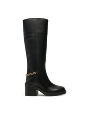 MICHAEL Michael Kors Kozaki Carlisle Boot 40F4CLMB5L Czarny. Czarne kozaki damskie MICHAEL Michael Kors, ze skóry, bez obcasa, na słupku. Za 1,519.00 zł.