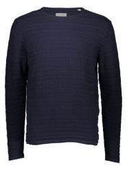 Jack & Jones Sweter "Duke" w kolorze granatowym rozmiar: XXL. Niebieskie swetry męskie Jack & Jones, xxl, bez wzorów, bez kołnierzyka. Za 86.99 zł.