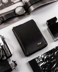 Portfel skórzany Peterson PTN 340-CA-6655 BLACK czarny. Czarne portfele męskie Peterson, bez wzorów, ze skóry. Za 105.99 zł.
