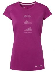 Koszulka merino damska Vaude Tekoa Wool T-Shirt. Czerwone t-shirty damskie Vaude, bez wzorów, z materiału, bez kołnierzyka. Za 324.49 zł.