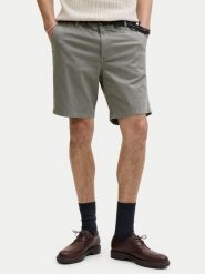 Jack & Jones Szorty materiałowe Ace Vance 12293005 Zielony ciemny Relaxed Fit. Zielone szorty męskie Jack & Jones, z bawełny, bez kołnierzyka. Za 169.99 zł.