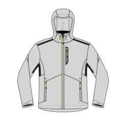 Kurtka softshell żeglarska męska Decathlon 500. Szare kurtki męskie Decathlon, m, bez wzorów, z materiału, klasyczne, z kapturem. Za 239.99 zł.