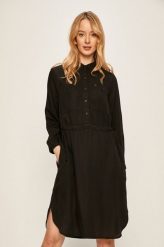 LEE 70s DRESS DAMSKA SUKIENKA BLACK L50PAB01 112111374. Czarne sukienki damskie Lee, l, bez wzorów, bez kołnierzyka, bez ramiączek. Za 189.99 zł.