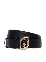 Liu Jo Pasek AA6235 E1012 Czarny. Czarne paski damskie Liu Jo, bez wzorów, ze skóry. Za 259.99 zł.