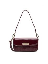 Nine West Torebka CEO-MISSISIPI-I-LDA8009 Bordowy. Czerwone torebki klasyczne damskie Nine West, bez wzorów, z materiału, bez dodatków. Za 169.99 zł.