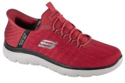 Tenisówki Skechers Model Summits - Key Pace Slip-ins Kolor Czerwony. Czerwone trampki i tenisówki męskie Skechers, bez wzorów, z materiału, bez zapięcia. Za 448.05 zł.