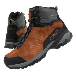 Buty męskie trekkingowe CMP Melnick. Brązowe buty trekkingowe męskie CMP, ze skóry, bez zapięcia. Za 329.93 zł.