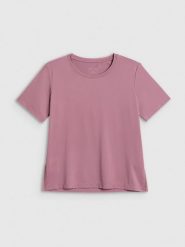 4F Koszulka treningowa loose szybkoschnąca damska - beżowa XXL. Brązowe bluzki damskie 4f, xxl, bez wzorów, bez kołnierzyka, bez ramiączek. Za 79.99 zł.