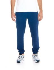 Męskie spodnie polarowe Leone Lifestyle. Niebieskie spodnie sportowe męskie LEONE 1947 APPAREL, z dresówki. Za 147.31 zł.