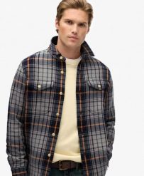 Superdry The Merchant Store Koszula Heavy Checked – 100% Bawełna Organic. Niebieskie koszule męskie Superdry., m, z aplikacjami, z bawełny, bez kołnierzyka, bez ramiączek. Za 374.80 zł.