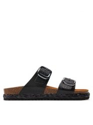 Geox Espadryle D New Brionia High D45S8A 000BN C9999 Czarny. Czarne espadryle damskie Geox, bez wzorów, ze skóry, bez obcasa. Za 469.99 zł.