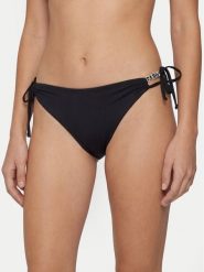 Guess Dół od bikini E6GO18 MC040 Czarny. Czarne bikini damskie Guess, z aplikacjami. Za 199.99 zł.