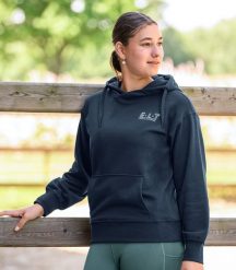 Bluza damska z kapturem ELT Strasbourg. Niebieskie bluzy z kapturem damskie ELT, l, z bawełny. Za 251.50 zł.
