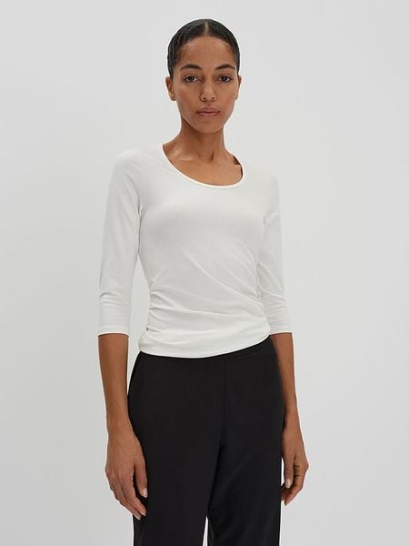 Someday Koszulka w kolorze białym rozmiar: 42. Białe bluzki damskie Someday, bez wzorów, z bawełny, bez kołnierzyka, bez ramiączek. Za 65.99 zł.