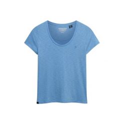 T-shirt z dekoltem dla kobiet Superdry Studios. Niebieskie t-shirty damskie Superdry., xs, bez wzorów, bez kołnierzyka. Za 142.25 zł.