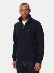 Tommy Hilfiger Bluza Essential MW0MW36510 Granatowy Regular Fit. Niebieskie bluzy bez kaptura męskie Tommy Hilfiger, m, z bawełny. Za 529.99 zł.