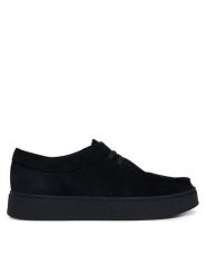 Clarks Półbuty Boxbee Walla 26328022 Czarny. Czarne półbuty męskie Clarks, ze skóry, bez zapięcia. Za 479.99 zł.