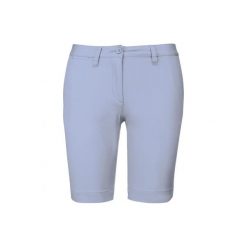 Damskie Szorty chino Kariban. Niebieskie szorty damskie KARIBAN, bez wzorów, z materiału, eleganckie. Za 171.50 zł.