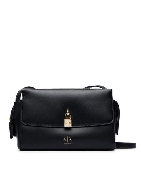 Armani Exchange Torebka XW003056 AF28605 UC001 Czarny. Czarne listonoszki damskie Armani Exchange, bez wzorów, ze skóry, bez dodatków. Za 614.99 zł.