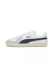 Buty PUMA Army Trainer Białe. Białe buty sportowe na co dzień męskie Puma, z gumy, bez zapięcia, trekkingowe. Za 329.15 zł.