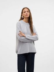 Vero Moda Sweter w kolorze szarym rozmiar: XL. Szare swetry klasyczne damskie Vero Moda, xl, bez kołnierzyka. Za 57.20 zł.