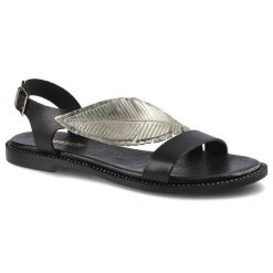Czarne Sandały Dwunasty Shoes Damskie Buty Na Lato. Czarne sandały damskie Dwunasty Shoes, bez wzorów, ze skóry, bez obcasa, na obcasie. Za 205.00 zł.