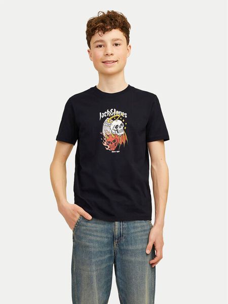 Jack & Jones Junior T-Shirt Seven Skull 12263213 Czarny Standard Fit. Czarne t-shirty chłopięce JACK & JONES Junior, bez wzorów, z bawełny, bez ramiączek. Za 39.99 zł.
