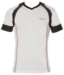Koszulka męska Arena Perf T-Shirt techniczna. Białe t-shirty męskie Arena, m, bez wzorów, z elastanu, bez kołnierzyka. Za 90.85 zł.