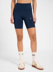 Szorty damskie Hummel Prima. Niebieskie spodenki sportowe damskie HUMMEL, s, z materiału, na fitness i siłownię. Za 228.45 zł.