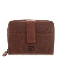 Bodenschatz Skórzany portfel w kolorze jasnobrązowym - 13 x 10 x 3 cm rozmiar: onesize. Brązowe portfele męskie Bodenschatz, bez wzorów, z materiału. Za 203.99 zł.